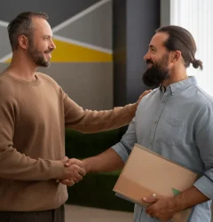 dos personas haciendo movimiento corporal con las manos