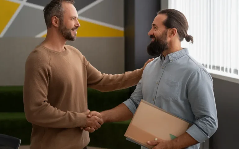 dos personas haciendo movimiento corporal con las manos